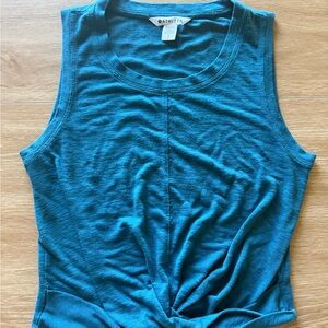 Athleta Twist-Front Sleeveless Tank Teal Blue - Size S